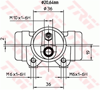 FREN SİLİNDİRİ ARKA SAĞ-SOL 20,6 MM FORD TRANSİT 2.5 D 85-92 