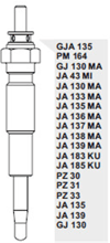 KIZDIRMA BUJİSİ 12V JA135 KIA - MAZDA - NISSAN FORD RANGER YENİ MODEL 