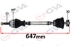 KOMPLE AKS SOL MEGANE I 1.4/1.6 96-03 ABS Lİ 44DİŞ 647mm