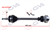 KOMPLE AKS SOL TRANSPORTER T5 1.9 TDI 03-11 645mm AXB-AXC