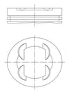 PİSTON SEGMAN STD ASTRA J-CORSA D-E MERIVA B-ADAM-AVEO 1.4 16V A/B14XER-XEL-XFL-XEJ 73.40mm