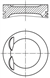 PISTON SEGMAN STD. 90.91mm MERCEDES M111 W202 C208 W210 R170