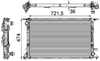 RADYATÖR AUDI A4 3.2 FSI 08-12, 3.2 FSI QUATTRO 07-12, 2.7 TDI 07-12, 3.0 TDI 11-15, 3.0 TDI QUATTRO 07-15, A5 S5 QUATTRO 11-17, 2.7 TDI 07-12, 3.0 TDI 11-17, 3.0 TDI QUATTRO 07-17, A6 2.8 FSI 10-15, 2.8 FSI QUATTRO 10-18, 3.0 TFSI QUATTRO 11-18, 3.0