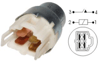 ROLE 12V 12134 MITSUBISHI - KIA 4 UÇLU YUVARLAK 