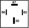 RÖLE 24V 50 AMPER [ 2 KALIN / 2 NORMAL UÇ ]