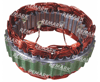 STATÖR 24V ST455 ISUZU ŞAMPİYON HITACHI TİPİ DIŞ ÇAPI:141.5mm İÇ ÇAPI:108.5mm KALINLIK:28.0mm TEK SARGI 