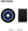 TRIGER GERGI RULMANI ( RENAULT MODUS CLIO MEGANE LAGUNA I II 1.4 16V K4J 1.6 16V K4M LAUNA I 1.8 16V F4P 2.0 16V F4R ) 