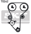 TRİGER SETİ 136X25MM PEUGEOT 306 HB 2.0 16V 97-01, 2.0 97-01, 406 2.0 16V 95-04, 605 2.0 16V 94-99, 806 2.0 16V 98-00, CITROEN, FIAT 