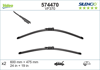 VALEO SİLENCİO X-TRM FLAT BLADE VM370 (X2) (600+475 MM) BMW 3-SERİES (E90) (09>) 