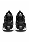 Unisex Siyah Anorak Detaylı Kalın Taban Günlük Yürüyüş Ayakkabısı Sneaker