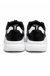 Unisex Siyah Beyaz Anorak Kalın Taban Günlük Yürüyüş Ayakkabısı Sneaker