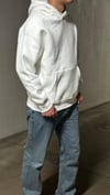 Beyaz Oversize  Unisex  Hoodie