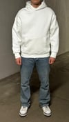 Beyaz Oversize  Unisex  Hoodie