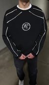 Nakış Detaylı Oversize Erkek Sweatshirt – siyah