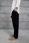 Siyah Müslin Kumaş Pantolon