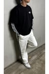 Siyah Şerit Kol Detaylı 404 Nakışlı Oversize Sweatshirt