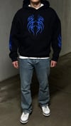 Tribal Alev Nakışlı Oversize Hoodie