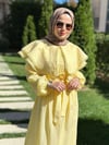 Bebe Yaka Sarı Elbise