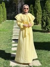 Bebe Yaka Sarı Elbise