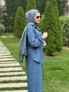 İndigo Taşlı Tunik