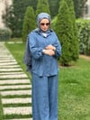 İndigo Taşlı Tunik