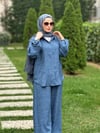 İndigo Taşlı Tunik