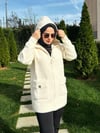 Kapüşonlu Angora Hırka