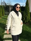 Kapüşonlu Angora Hırka