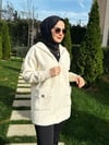 Kapüşonlu Angora Hırka