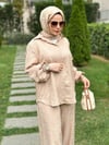 Krem Taşlı Tunik