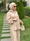 Krem Taşlı Tunik