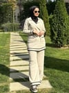 Şerit Detaylı Triko Takım