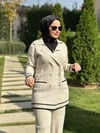 Şerit Detaylı Triko Takım