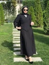 Siyah Çarpraz Bağlamalı Etekli Takım