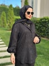 Siyah Taşlı Tunik