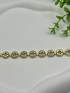 14K Gold Halka Taşlı VİP Bileklik