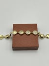 14K Gold Yuvarlak Plaka Vip Bileklik CM