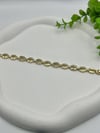 14K Gold Yuvarlak Plaka Vip Bileklik CM