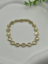 14K Gold Yuvarlak Plaka Vip Bileklik CM
