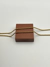 2mm Burgu Çelik Kolye 60+5cm Gold