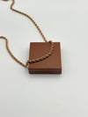 3mm Burgu Çelik Kolye 40+5cm Bronz