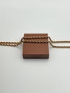 3mm Burgu Çelik Kolye 40+5cm Bronz