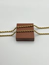 3mm Burgu Çelik Kolye 45+5cm Gold