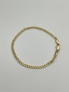 CM 14K Gold 3mm Hasır Bileklik 19cm