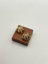 Çoklu Görünümlü Taşlı Küpe 14K Gold 2cm
