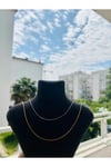 İnce Zincir Çelik Kolye - 60 cm