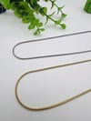 İnce Zincir Çelik Kolye - 60 cm
