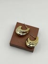 Özel Seri Şeritli Damla Küpe 2.5cm