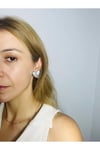 Parlak Kalp Çelik Küpe (925S gümüş)
