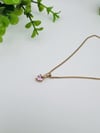 Xuping Mini Pembe Kalpli Kolye (45cm)